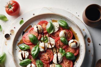 Timeless Caprese Salad: Fresh Flavors Meet Balsamic Drizzle