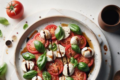 Timeless Caprese Salad: Fresh Flavors Meet Balsamic Drizzle