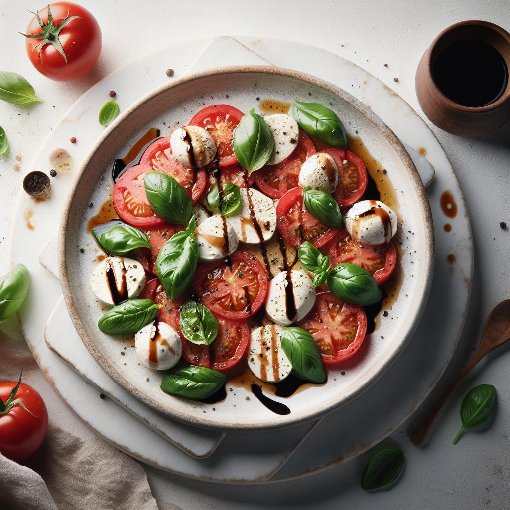 Timeless Caprese Salad: Fresh Flavors Meet Balsamic Drizzle