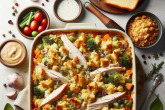 Transform Leftover Turkey & Dressing into a Savory Casserole