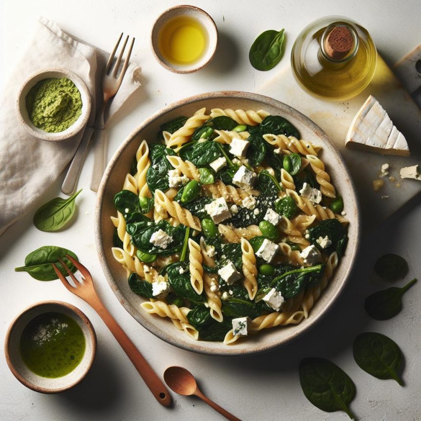 Wholesome Spinach & Feta Pasta Casserole: A Flavorful Feast