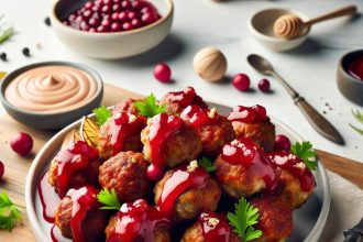 Tangy Cranberry Sauce Meatballs: A Festive Appetizer Delight
