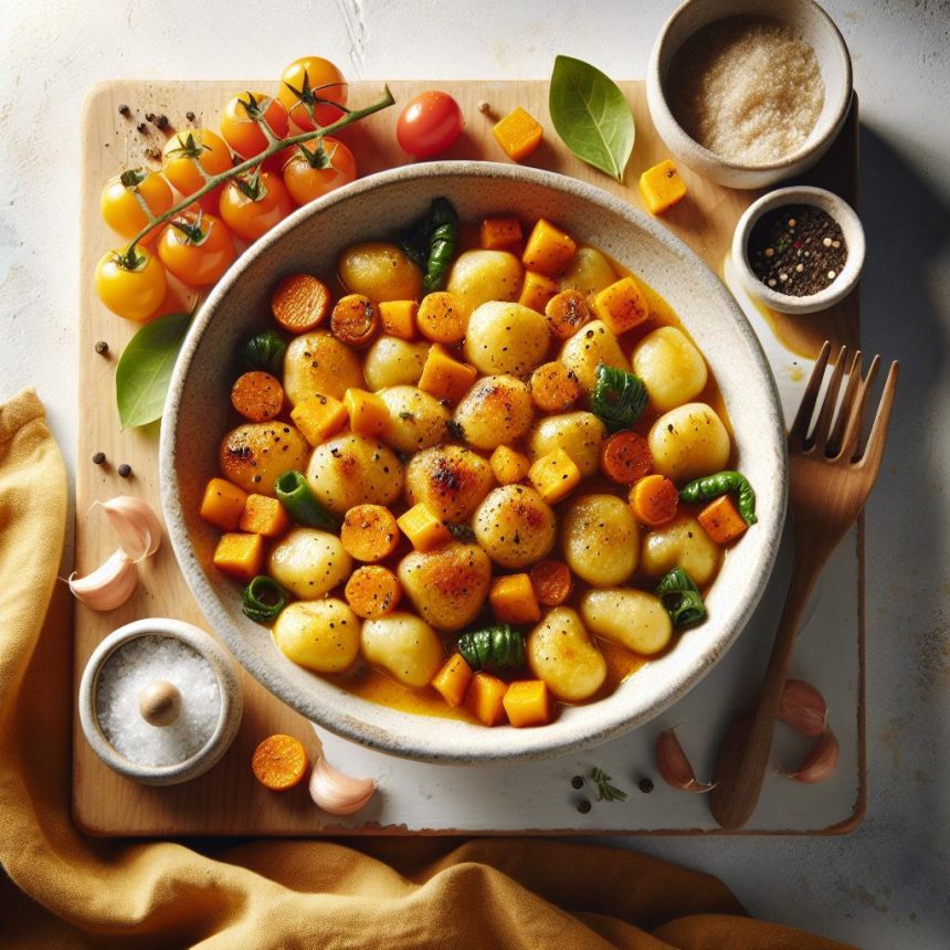 Golden Comfort: Baked Gnocchi in Butternut Sauce Bliss