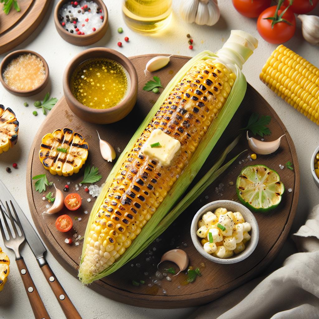 Savor Summer: Grilled Corn on the Cob with Garlic Butter Bliss