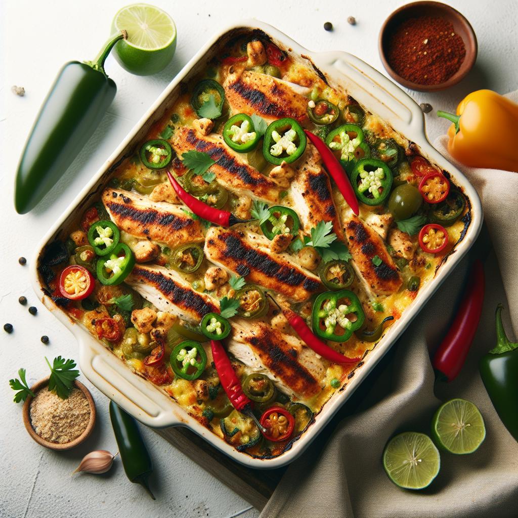 Spice Up Dinner: Irresistible Jalapeño Popper Chicken Casserole
