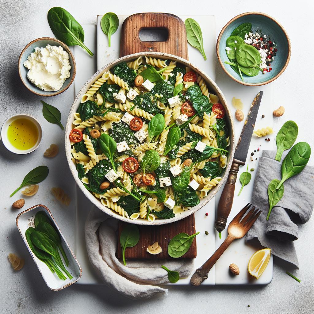 Wholesome Spinach & Feta Pasta Casserole: A Flavorful Feast