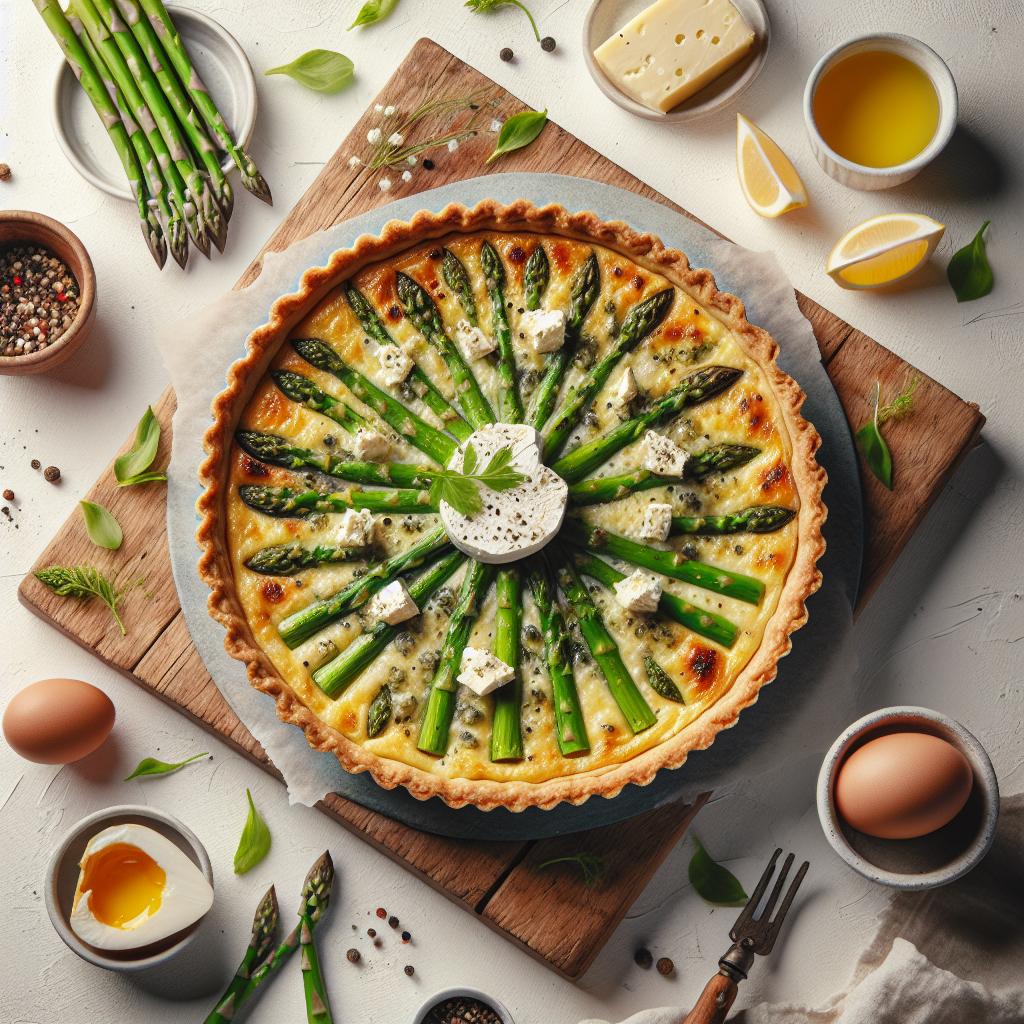 Spring Delight: Asparagus & Goat Cheese Quiche Recipe