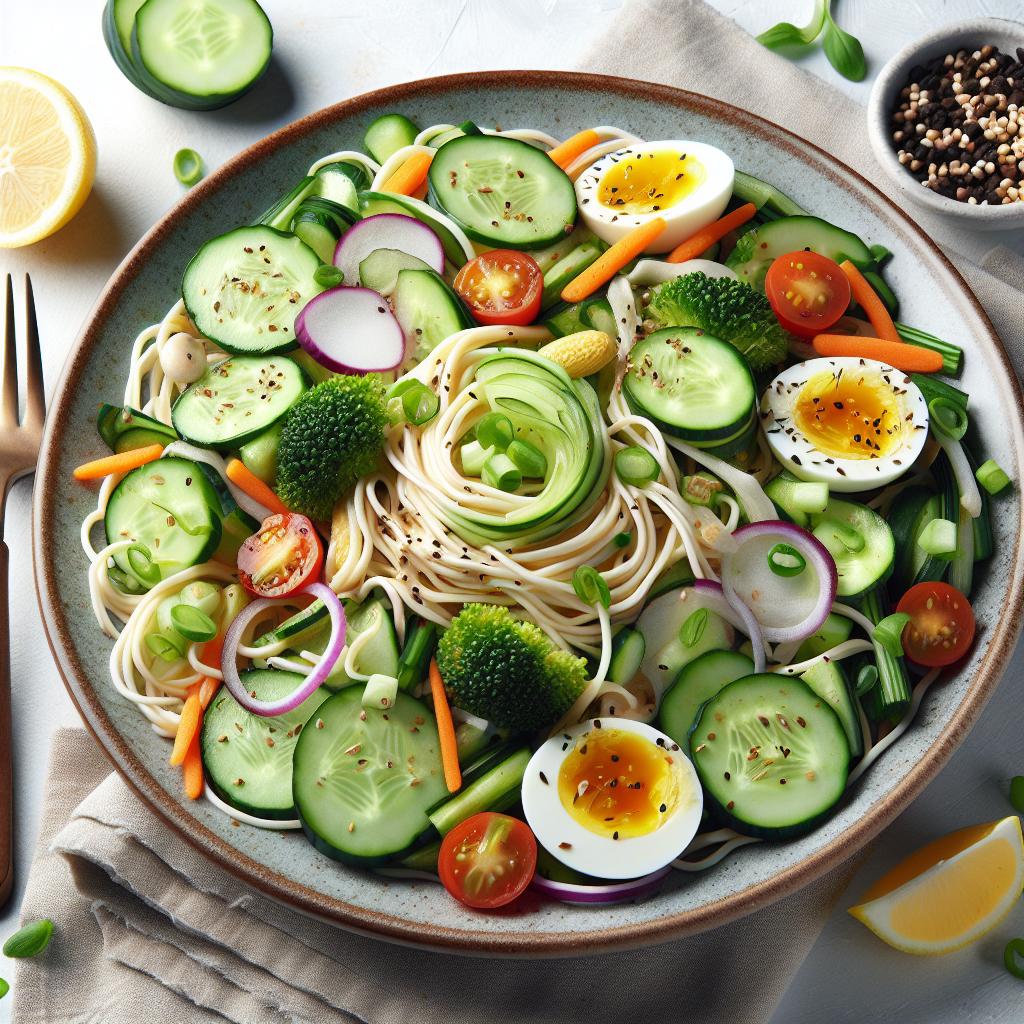 Crisp & Cool: The Ultimate Light Cucumber Noodle Salad
