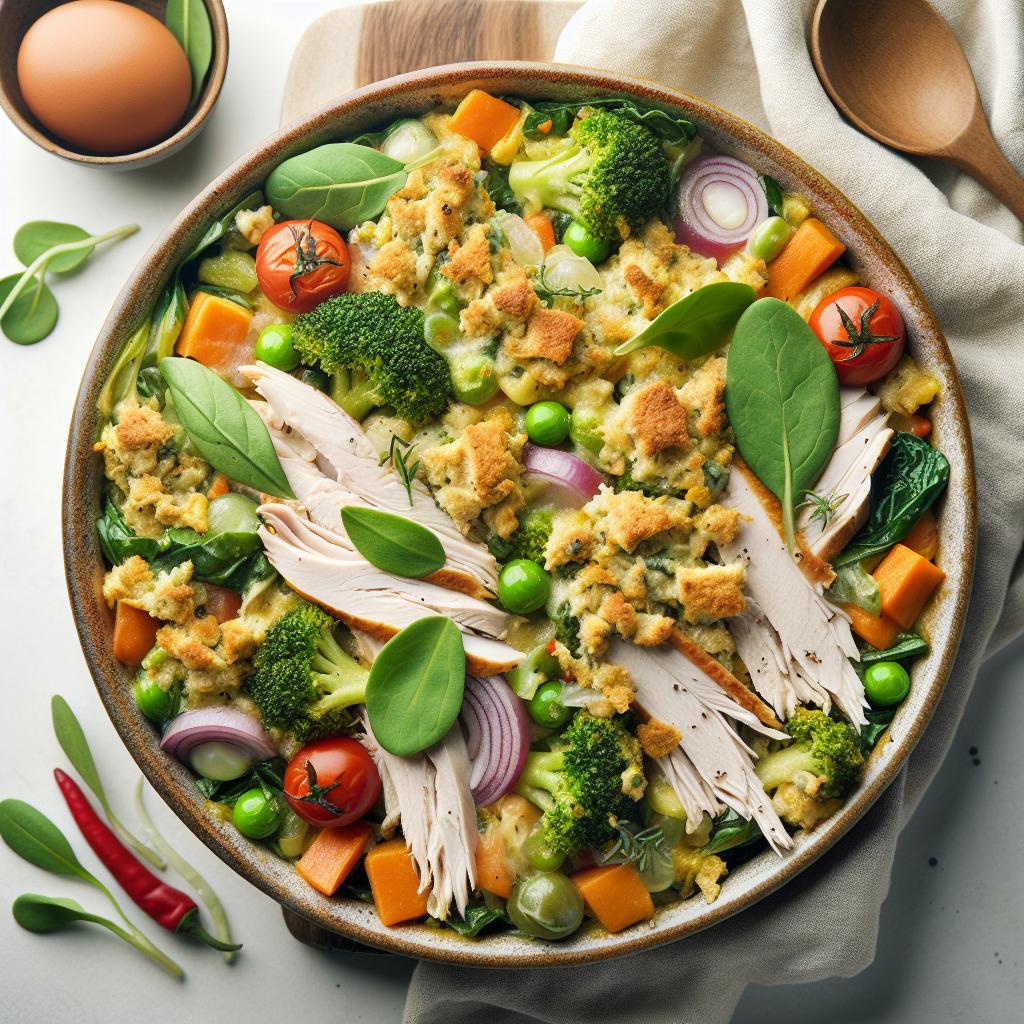 Transform Leftover Turkey & Dressing into a Savory Casserole