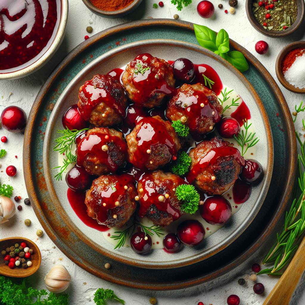 Tangy Cranberry Sauce Meatballs: A Festive Appetizer Delight
