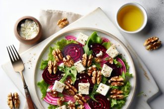 Bright Beet & Goat Cheese Salad: A Walnut Crunch Delight