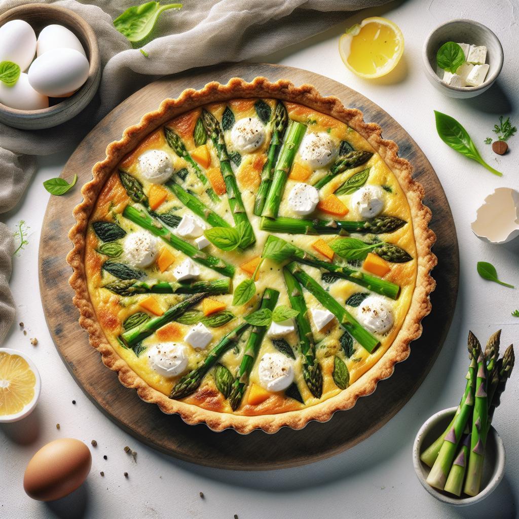 Spring Delight: Asparagus & Goat Cheese Quiche Recipe