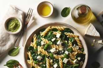 Wholesome Spinach & Feta Pasta Casserole: A Flavorful Feast